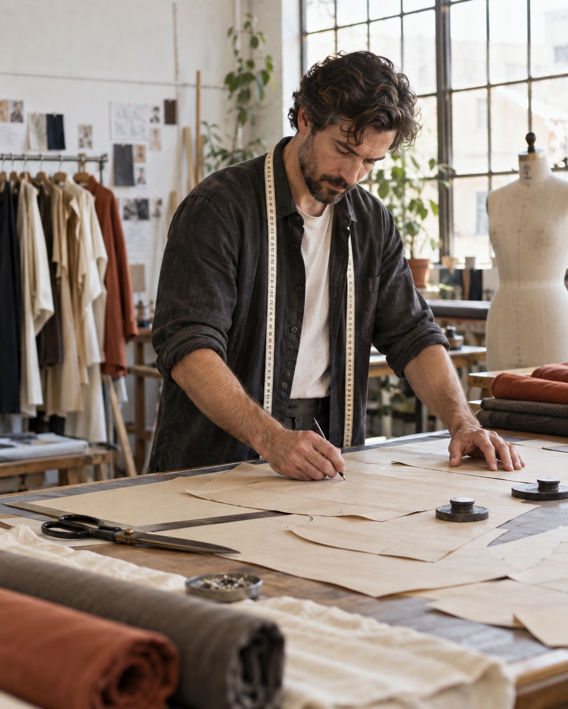 Pattern Maker in the studio